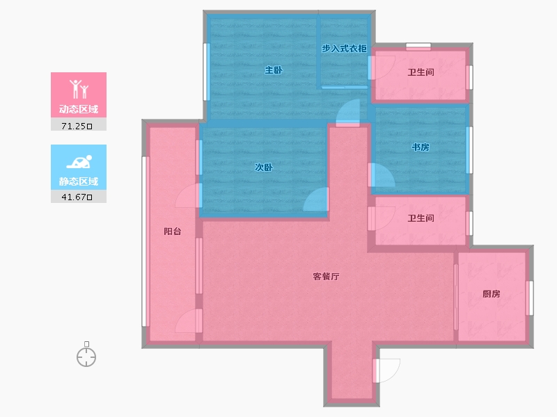 山东省-青岛市-中铁建设集团有限公司华中分公司青岛海洋活力区项目-106.00-户型库-动静分区