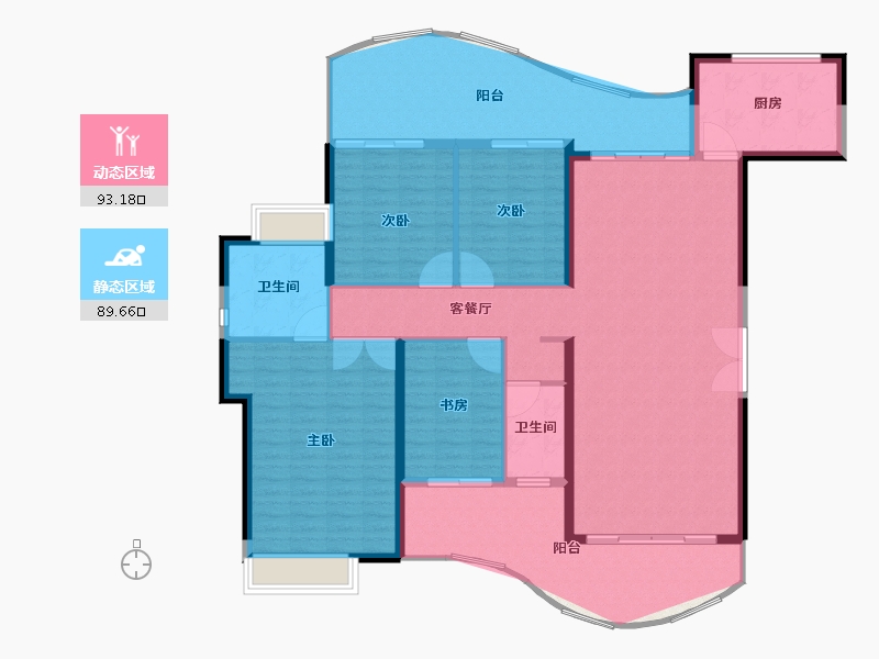 广东省-深圳市-大中华·深汕湾1号-170.26-户型库-动静分区