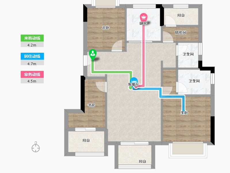 福建省-福州市-先生的山-71.00-户型库-动静线