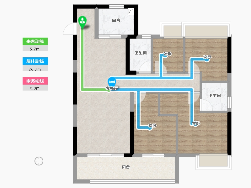 福建省-福州市-榕发栖湖郡-88.01-户型库-动静线