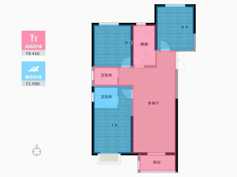 河南省-郑州市-佳源·名门橙邦-99.20-户型库-动静分区