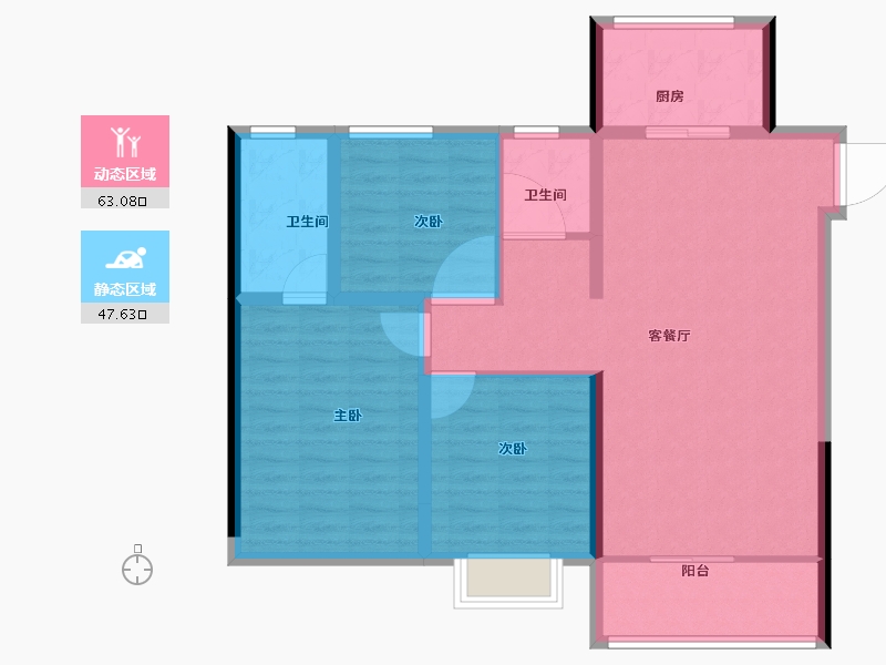 山东省-济南市-保利熙悦-100.00-户型库-动静分区