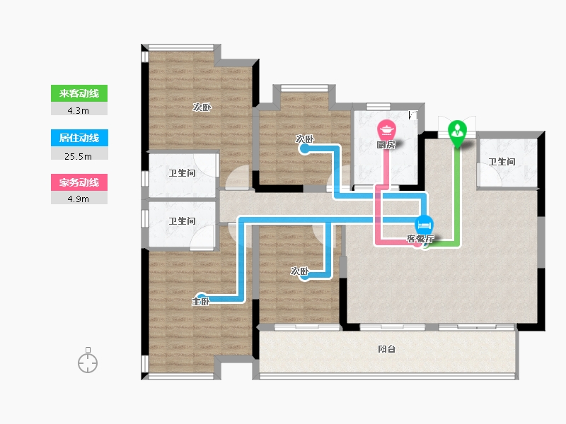 福建省-福州市-榕发栖湖郡-119.00-户型库-动静线