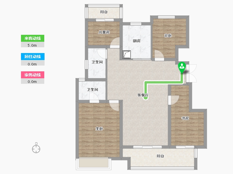 河南省-郑州市-正荣御首府-100.95-户型库-动静线