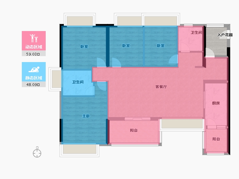 广东省-广州市-富力新城-100.00-户型库-动静分区