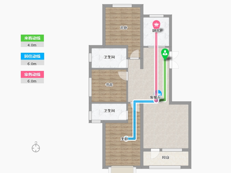 辽宁省-丹东市-翡翠壹号-129.00-户型库-动静线