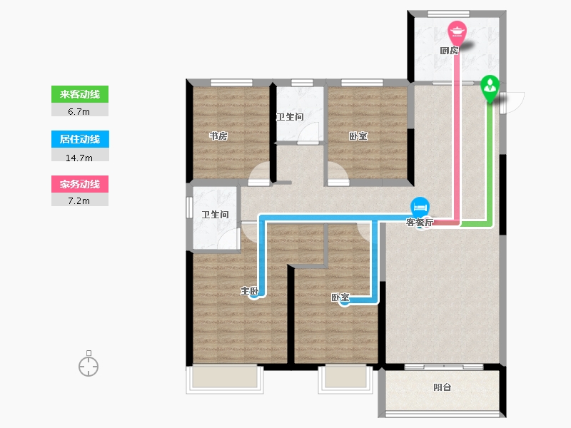 河南省-郑州市-亚星锦绣山河-115.20-户型库-动静线