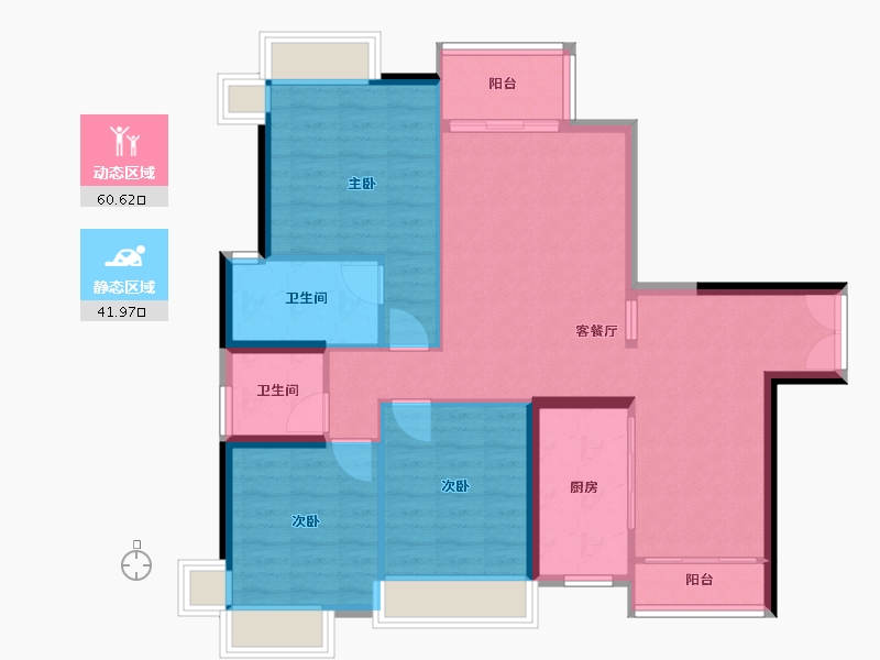 广东省-江门市-东湖花园-100.00-户型库-动静分区