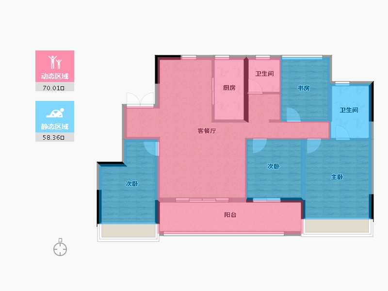 浙江省-嘉兴市-观塘云庐-115.99-户型库-动静分区