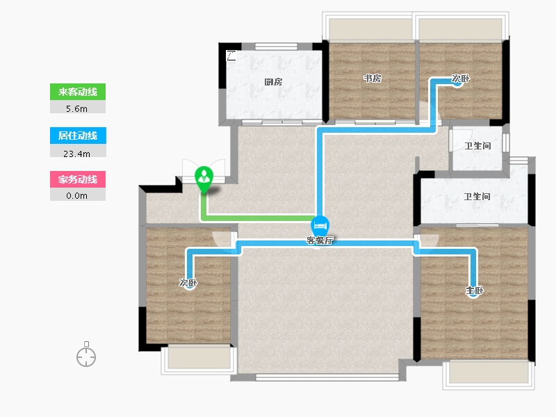 北京-北京市-中铁·长春博览城-123.90-户型库-动静线