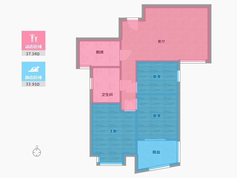 河南省-郑州市-观澜一号-63.00-户型库-动静分区