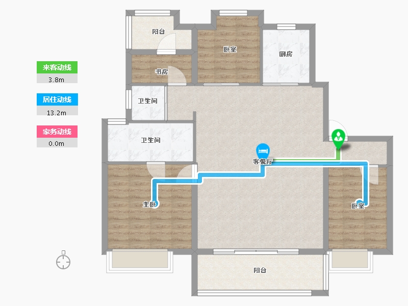 江苏省-南京市-碧桂园柏悦华府-110.40-户型库-动静线