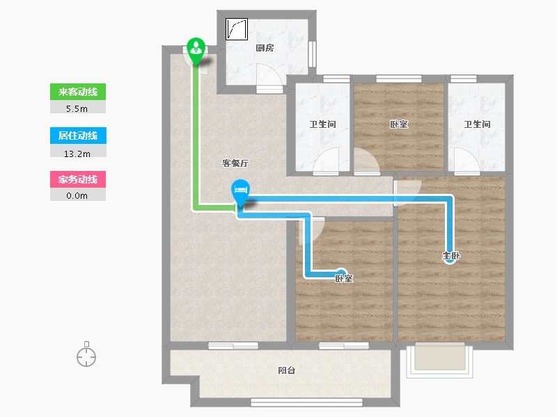 福建省-泉州市-正荣浔兴世纪春天-89.00-户型库-动静线