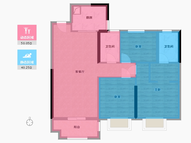 湖北省-黄石市-中梁首府-80.00-户型库-动静分区