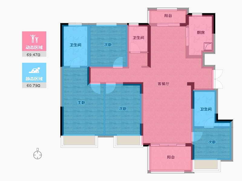 河南省-郑州市-正弘中央公园-114.99-户型库-动静分区