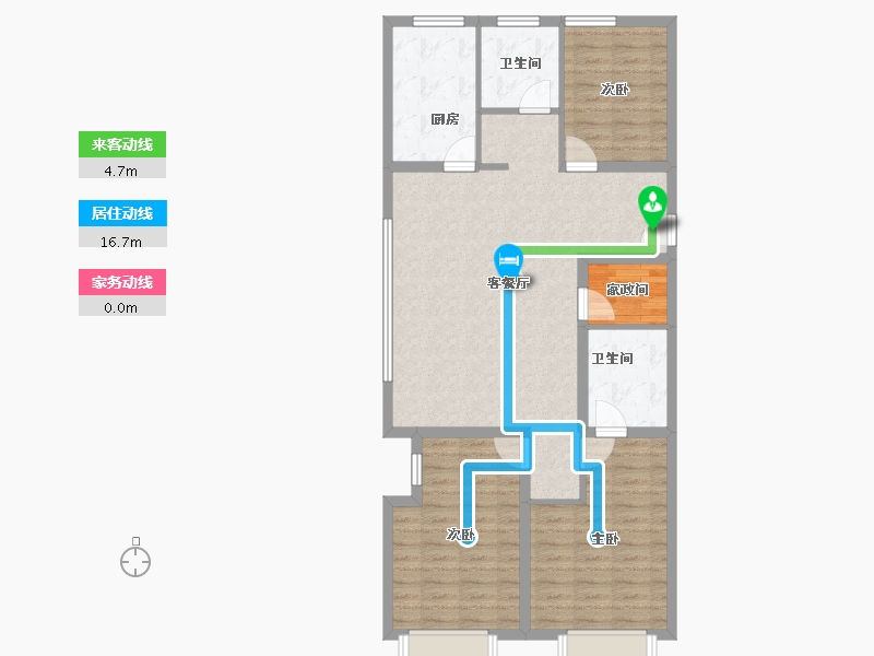 北京-北京市-奥森春晓-97.34-户型库-动静线