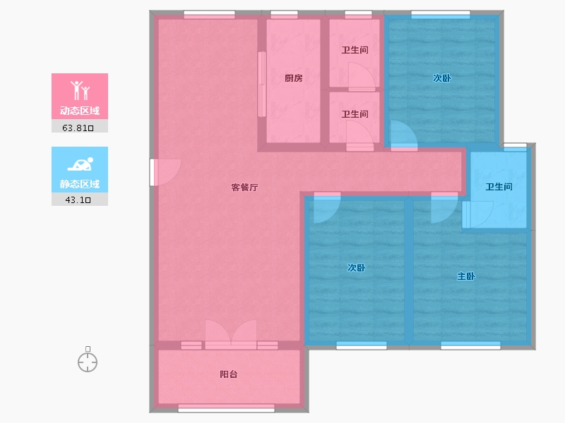 河北省-邢台市-邢侯-127.00-户型库-动静分区