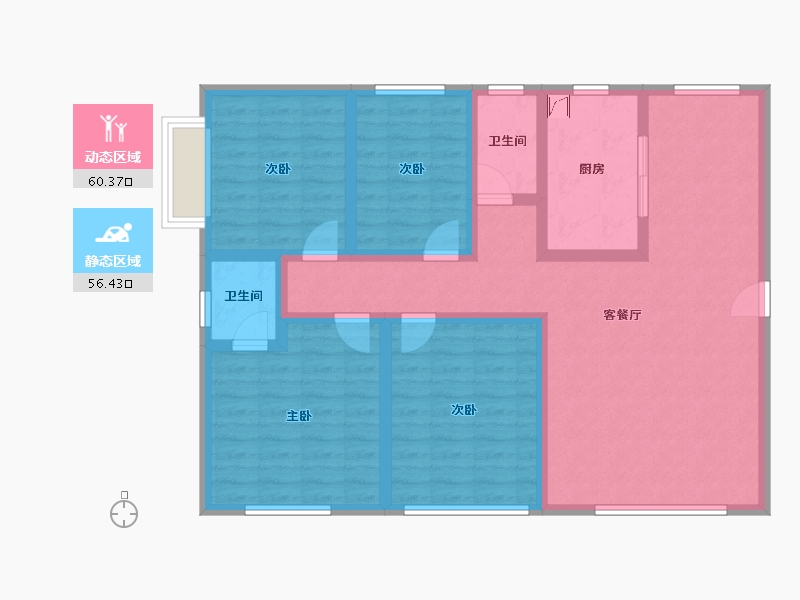 湖南省-衡阳市-自建房-112.00-户型库-动静分区