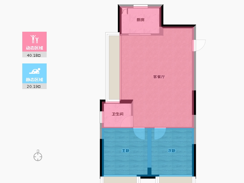 北京-北京市-中铁·长春博览城-54.43-户型库-动静分区