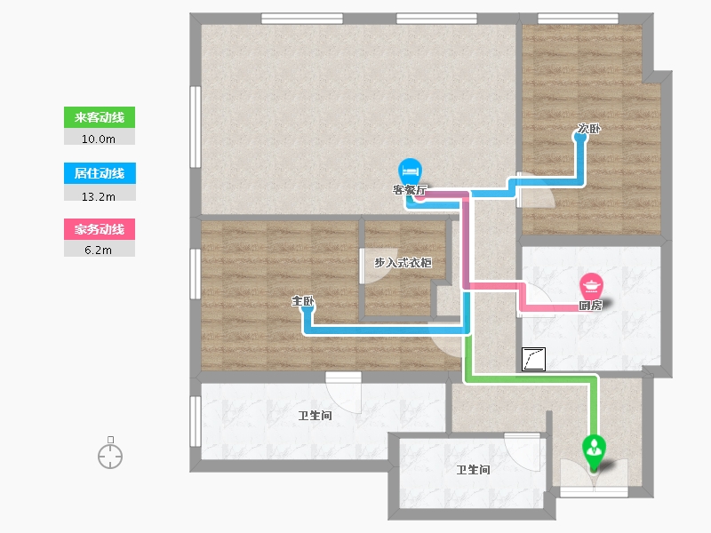 北京-北京市-金桐拾贰-94.94-户型库-动静线