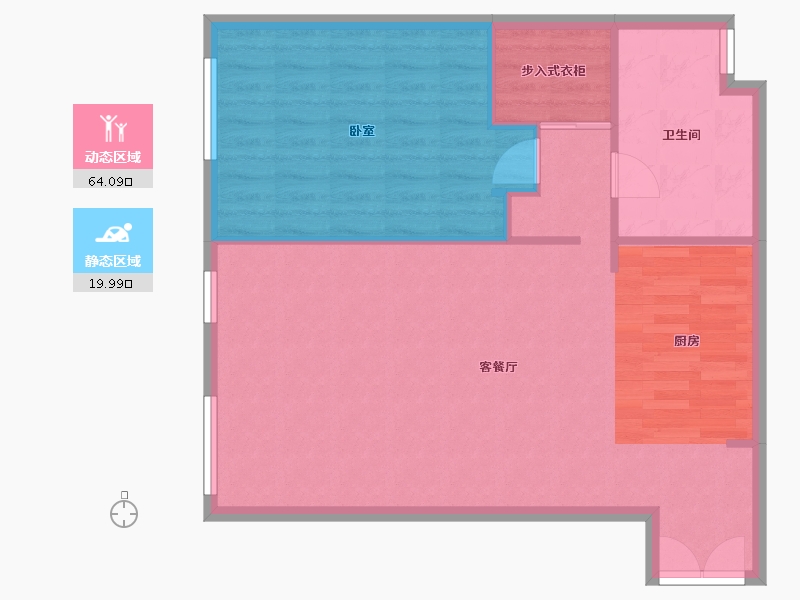 北京-北京市-金桐拾贰-77.83-户型库-动静分区