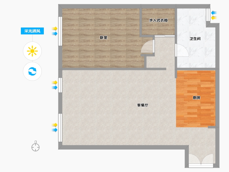 北京-北京市-金桐拾贰-77.83-户型库-采光通风