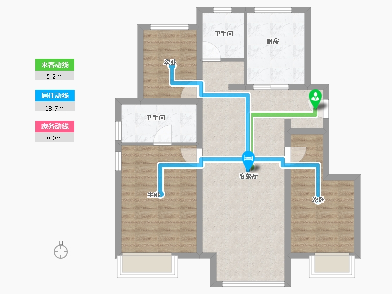 北京-北京市-龙湖·云河砚-83.82-户型库-动静线