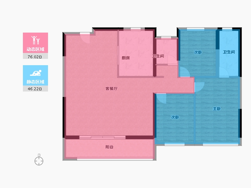 江苏省-南京市-金陵星图-111.20-户型库-动静分区