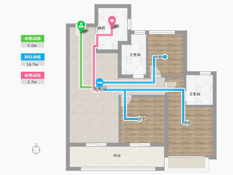 江苏省-南京市-天宸江樾-80.80-户型库-动静线