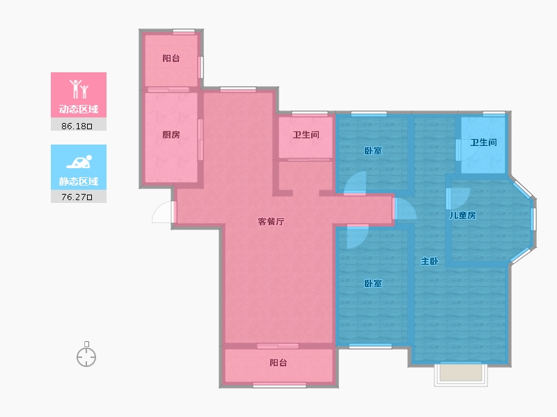 安徽省-合肥市-香樟雅苑-145.00-户型库-动静分区