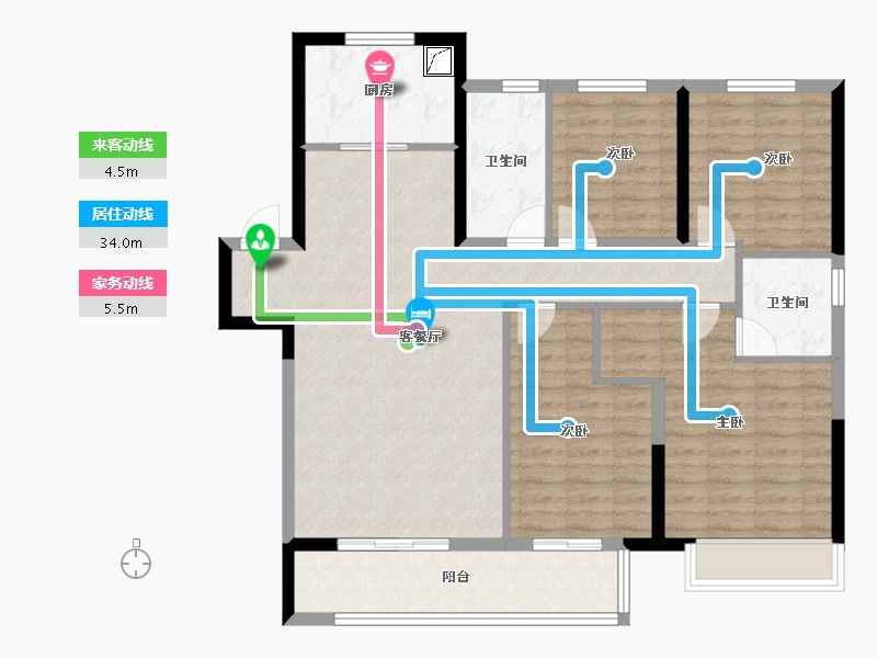 河南省-郑州市-建业天汇城-108.53-户型库-动静线