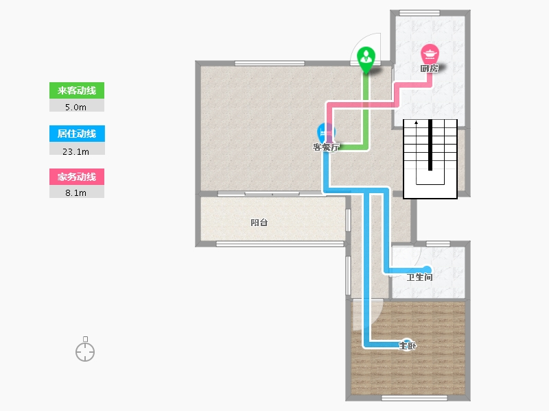 浙江省-杭州市-朗诗溪涧雅庐-138.41-户型库-动静线