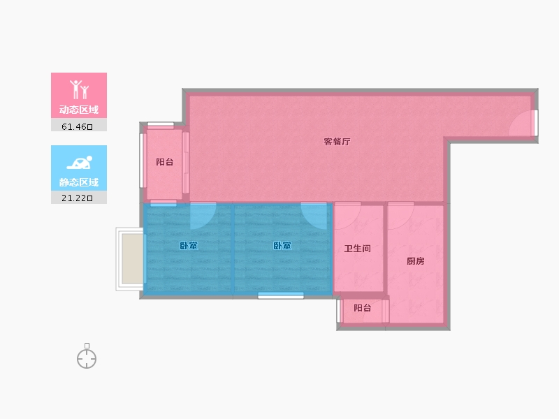 北京-北京市-北京书院-75.20-户型库-动静分区