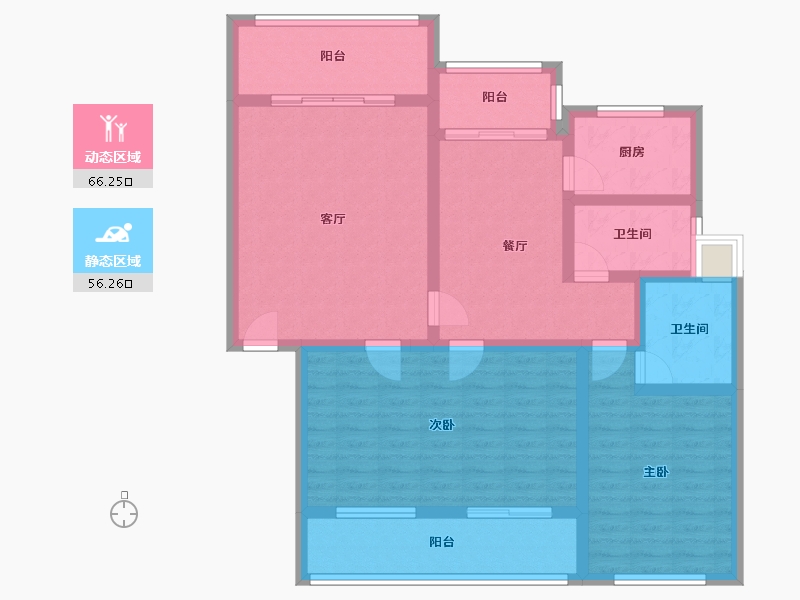 湖南省-衡阳市-丛杉塘安置小区-103.00-户型库-动静分区