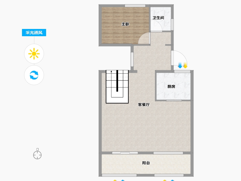 浙江省-杭州市-朗诗溪涧雅庐-111.21-户型库-采光通风