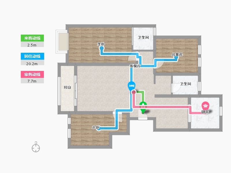 河南省-郑州市-水之郡-106.00-户型库-动静线