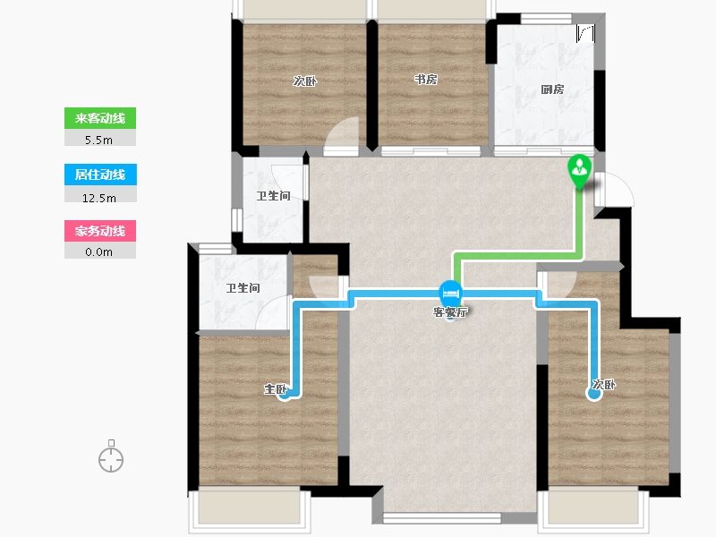 北京-北京市-中铁·长春博览城-92.79-户型库-动静线