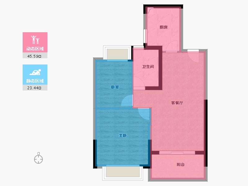 江苏省-镇江市-紫东恒大文化旅游城-61.67-户型库-动静分区