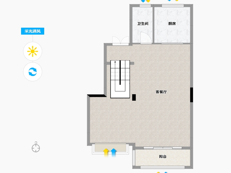 江苏省-南京市-绿城云栖玫瑰园-116.00-户型库-采光通风