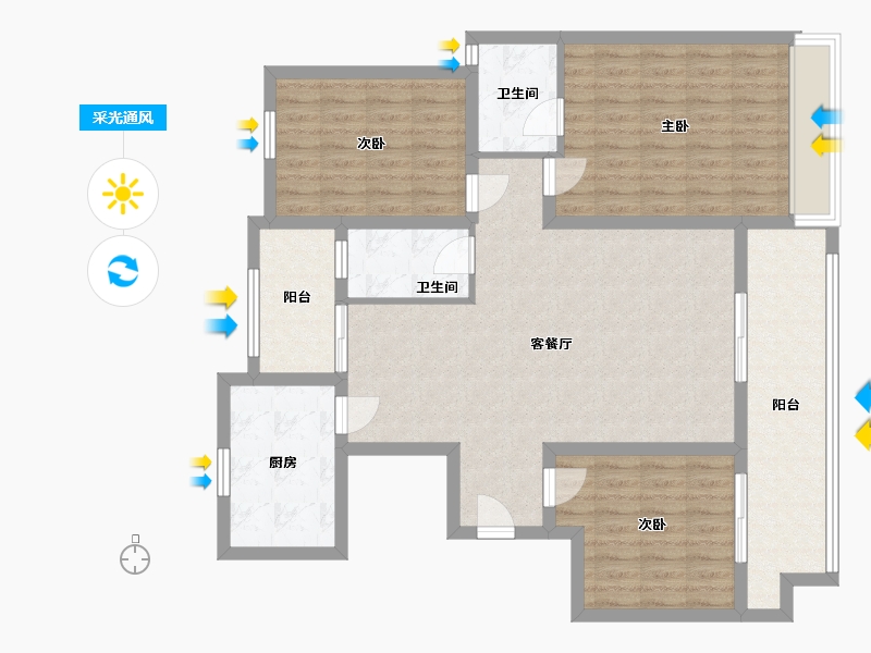 河南省-漯河市-祥龙翰林院-112.00-户型库-采光通风