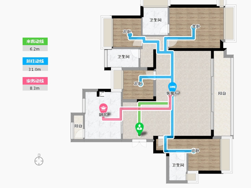 广东省-惠州市-嘉旺城-155.00-户型库-动静线