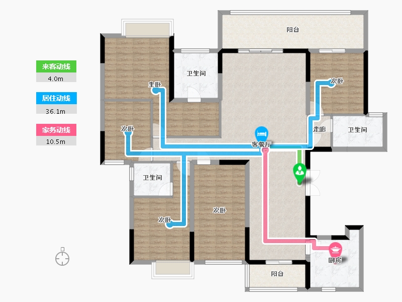 广西壮族自治区-南宁市-盛邦滨江府-168.00-户型库-动静线