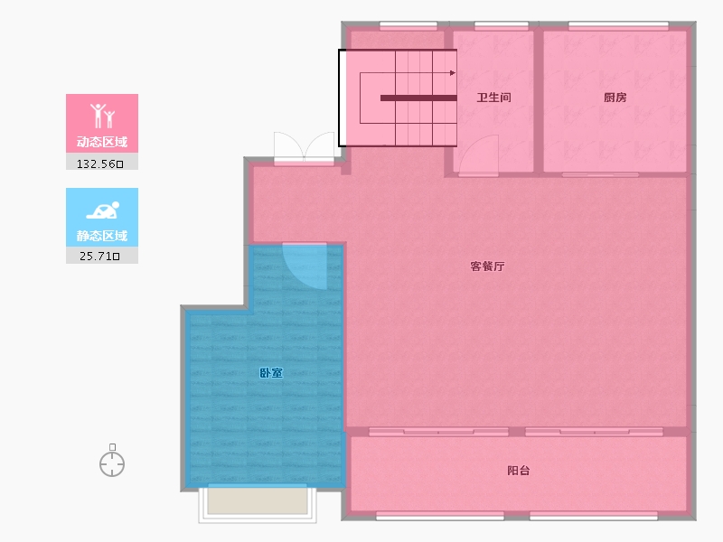 江苏省-南京市-绿城云栖玫瑰园-148.38-户型库-动静分区