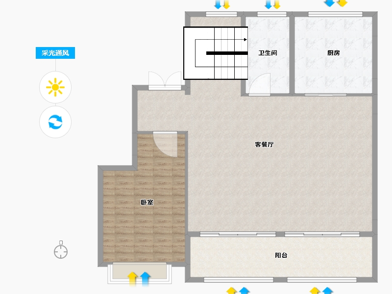 江苏省-南京市-绿城云栖玫瑰园-148.38-户型库-采光通风