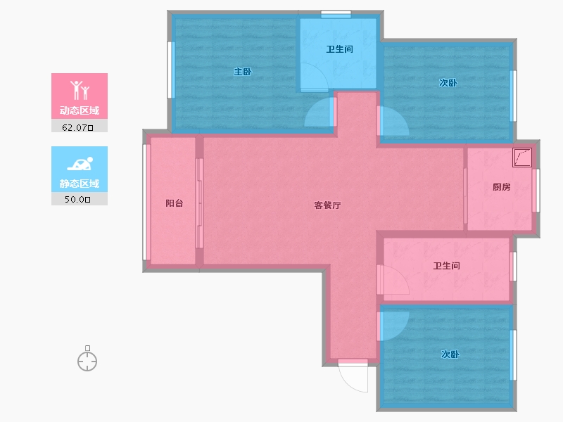 河南省-商丘市-港汇花园-100.00-户型库-动静分区