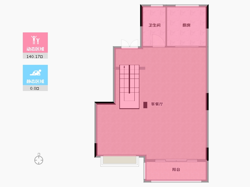 江苏省-南京市-绿城云栖玫瑰园-132.00-户型库-动静分区