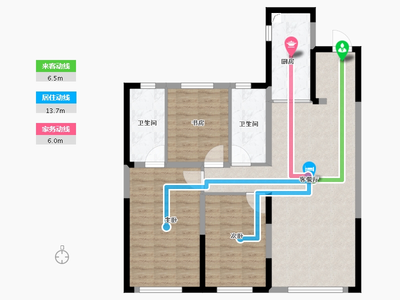 吉林省-长春市-中铁逸境-90.00-户型库-动静线