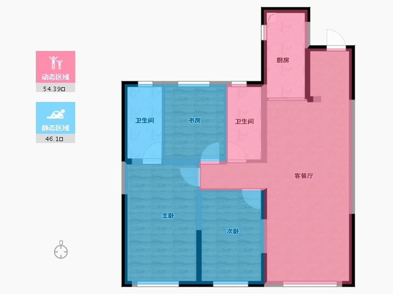 吉林省-长春市-中铁逸境-90.00-户型库-动静分区