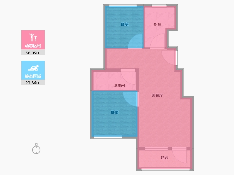 河北省-廊坊市-首开国风悦府-72.00-户型库-动静分区