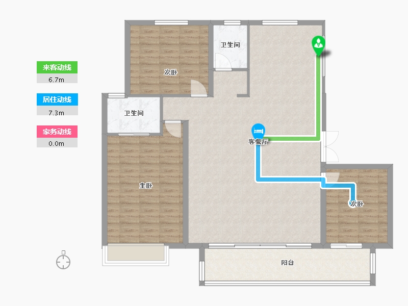 山西省-阳泉市-晋阳壹号院-147.00-户型库-动静线